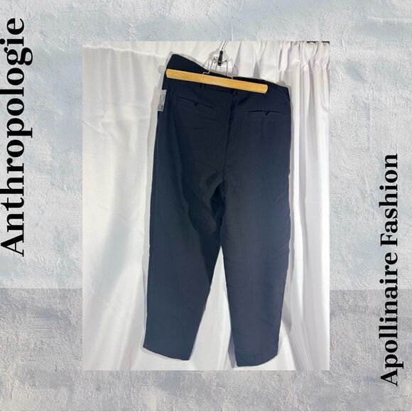ANTHROPOLOGIE SASHA BUTTON FLY TROUSERS IN BLACK SIZE 6 NEW - Picture 5 of 5